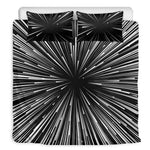Black And White Hyperspace Print Duvet Cover Bedding Set