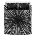 Black And White Hyperspace Print Duvet Cover Bedding Set