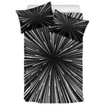 Black And White Hyperspace Print Duvet Cover Bedding Set