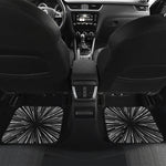 Black And White Hyperspace Print Front and Back Car Floor Mats