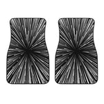 Black And White Hyperspace Print Front Car Floor Mats