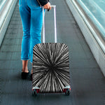 Black And White Hyperspace Print Luggage Cover