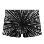 Black And White Hyperspace Print Men's Boxer Briefs