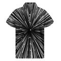 Black And White Hyperspace Print Men's Short Sleeve Shirt