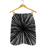 Black And White Hyperspace Print Men's Shorts