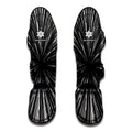 Black And White Hyperspace Print Muay Thai Shin Guards