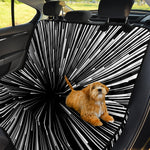 Black And White Hyperspace Print Pet Car Back Seat Cover
