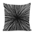 Black And White Hyperspace Print Pillow Cover