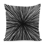 Black And White Hyperspace Print Pillow Cover