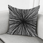Black And White Hyperspace Print Pillow Cover