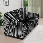Black And White Hyperspace Print Sofa Cover