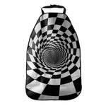 Black And White Hypnotic Illusion Print Car Seat Organizers