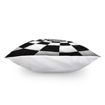 Black And White Hypnotic Illusion Print Pillow Cover