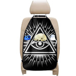 Black And White Illuminati Print Car Seat Organizers