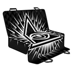 Black And White Illuminati Print Pet Car Back Seat Cover