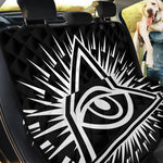 Black And White Illuminati Print Pet Car Back Seat Cover