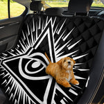 Black And White Illuminati Print Pet Car Back Seat Cover