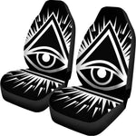 Black And White Illuminati Print Universal Fit Car Seat Covers