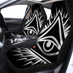 Black And White Illuminati Print Universal Fit Car Seat Covers