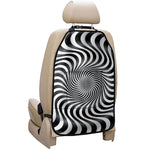 Black And White Illusory Motion Print Car Seat Organizers