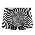 Black And White Illusory Motion Print Men's Boxer Briefs