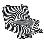Black And White Illusory Motion Print Pet Car Back Seat Cover