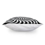 Black And White Illusory Motion Print Pillow Cover