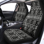 Black And White Indian Elephant Print Universal Fit Car Seat Covers