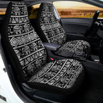 Black And White Indian Elephant Print Universal Fit Car Seat Covers