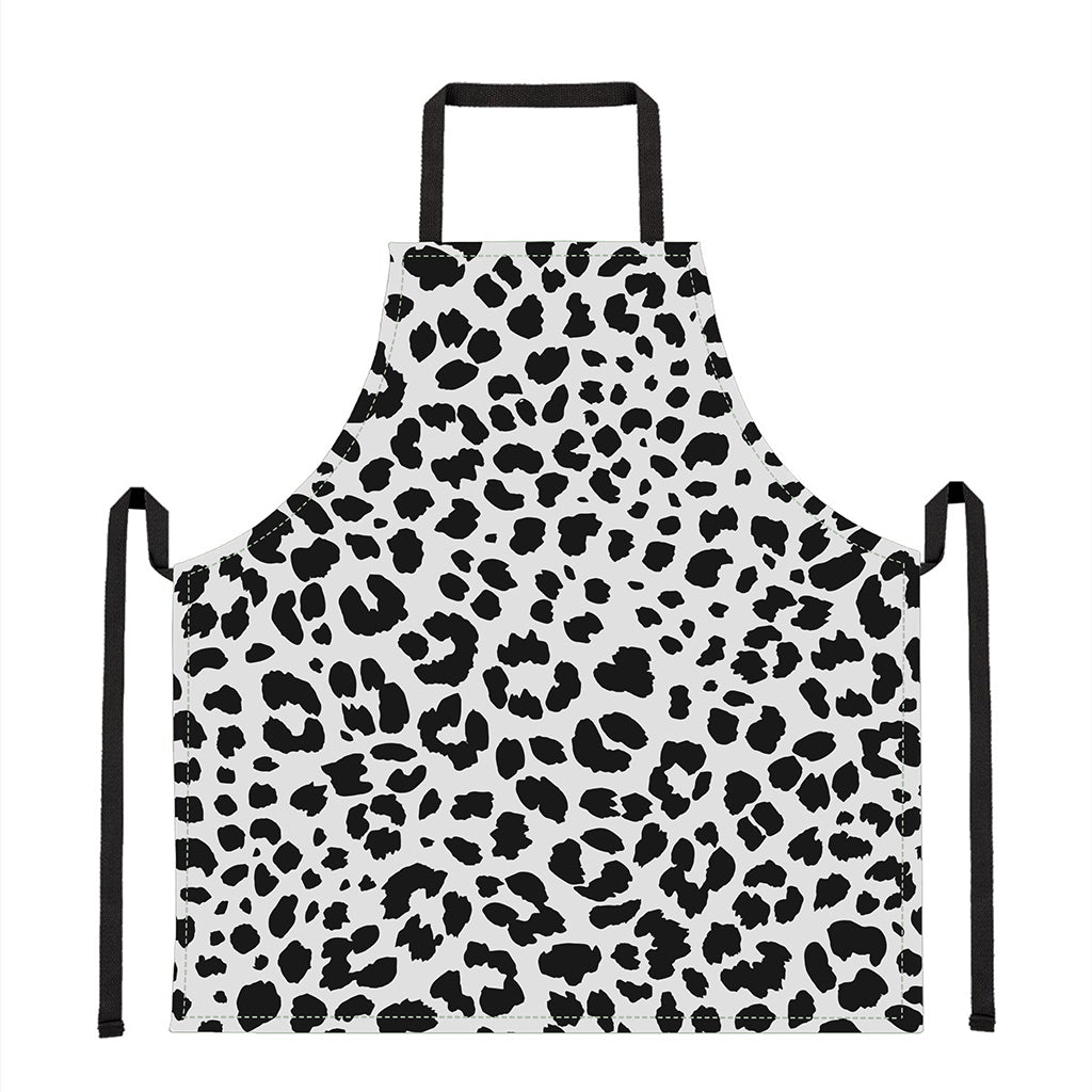 Black And White Jaguar Pattern Print Apron