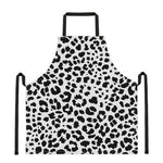 Black And White Jaguar Pattern Print Apron