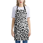 Black And White Jaguar Pattern Print Apron