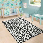 Black And White Jaguar Pattern Print Area Rug