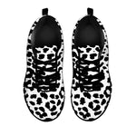 Black And White Jaguar Pattern Print Black Sneakers