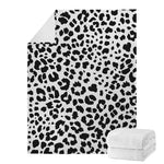 Black And White Jaguar Pattern Print Blanket
