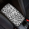 Black And White Jaguar Pattern Print Car Center Console Cover