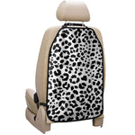 Black And White Jaguar Pattern Print Car Seat Organizers