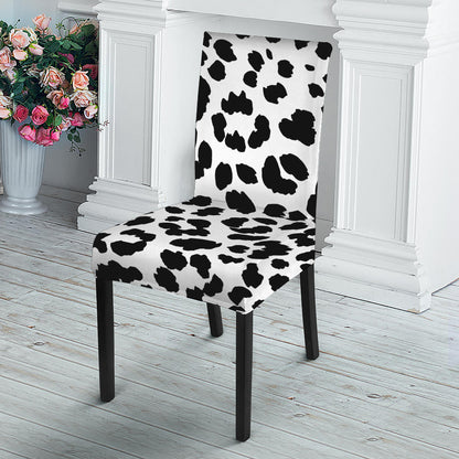 Black And White Jaguar Pattern Print Dining Chair Slipcover