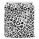 Black And White Jaguar Pattern Print Duvet Cover Bedding Set
