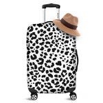 Black And White Jaguar Pattern Print Luggage Cover