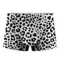 Black And White Jaguar Pattern Print Men's Boxer Briefs