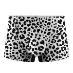 Black And White Jaguar Pattern Print Men's Boxer Briefs