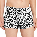 Black And White Jaguar Pattern Print Men's Boxer Briefs