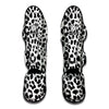 Black And White Jaguar Pattern Print Muay Thai Shin Guard