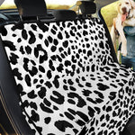 Black And White Jaguar Pattern Print Pet Car Back Seat Cover