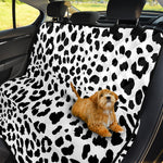Black And White Jaguar Pattern Print Pet Car Back Seat Cover