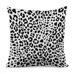 Black And White Jaguar Pattern Print Pillow Cover