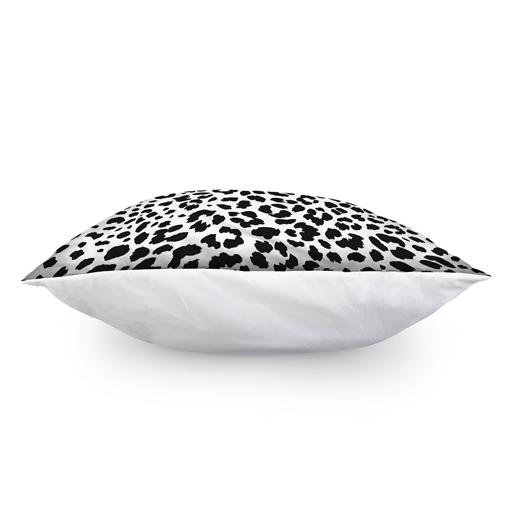 Black And White Jaguar Pattern Print Pillow Cover