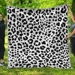 Black And White Jaguar Pattern Print Quilt