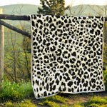 Black And White Jaguar Pattern Print Quilt